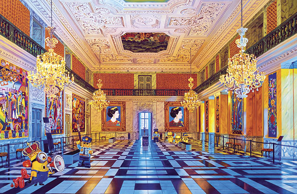 Christiansborg Slot Artpusher - Artpusher Maleri