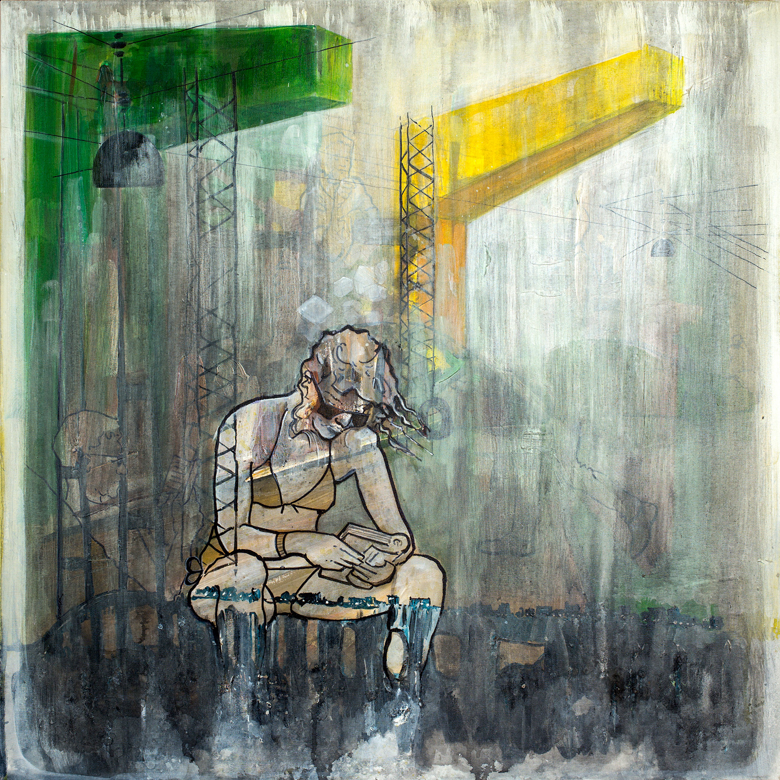 Cityscape One Jeppe Rager - Jeppe N?rager Maleri