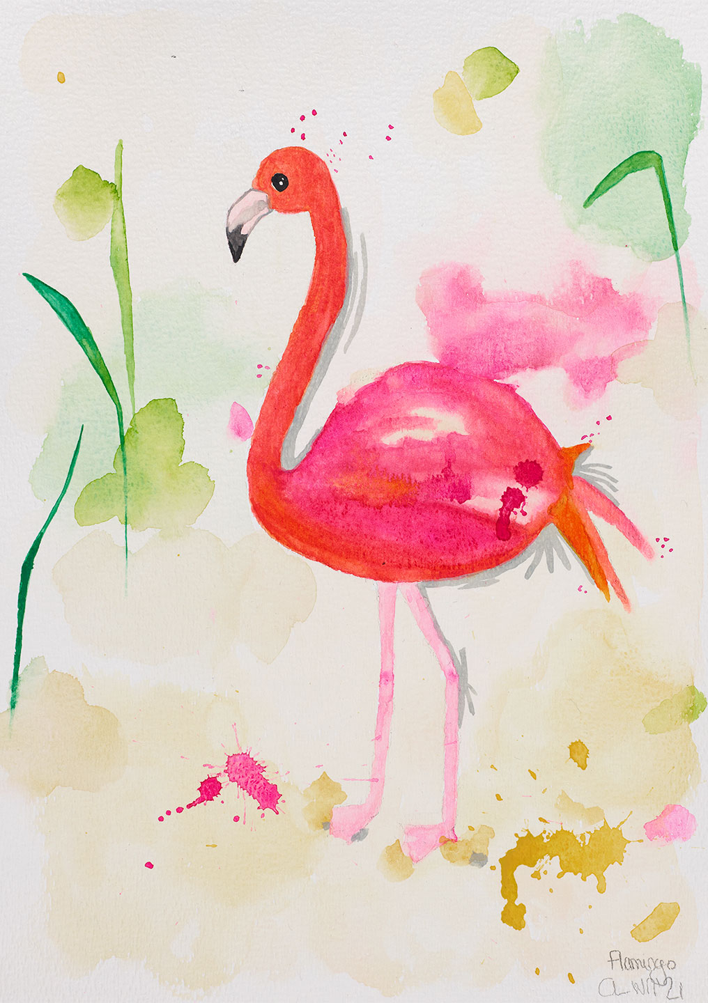 Flamingo Lille Atelier - Maleri