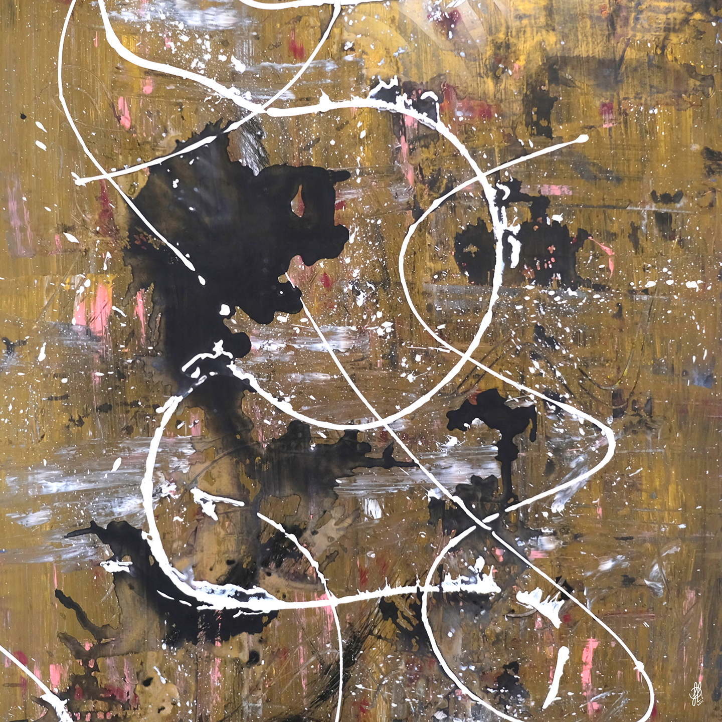Golden Shadows Jacob Lund Art - Jacob Lund Art Maleri