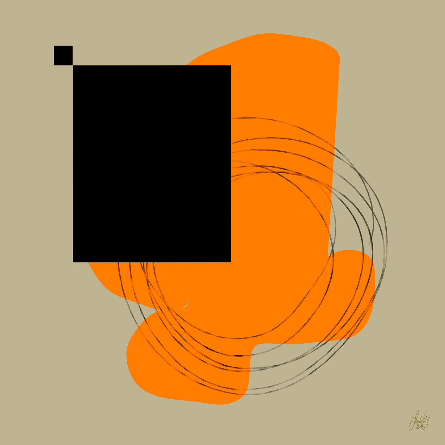 Life Boring Without Chaos Jacob Lund Art - Jacob Lund Art Maleri