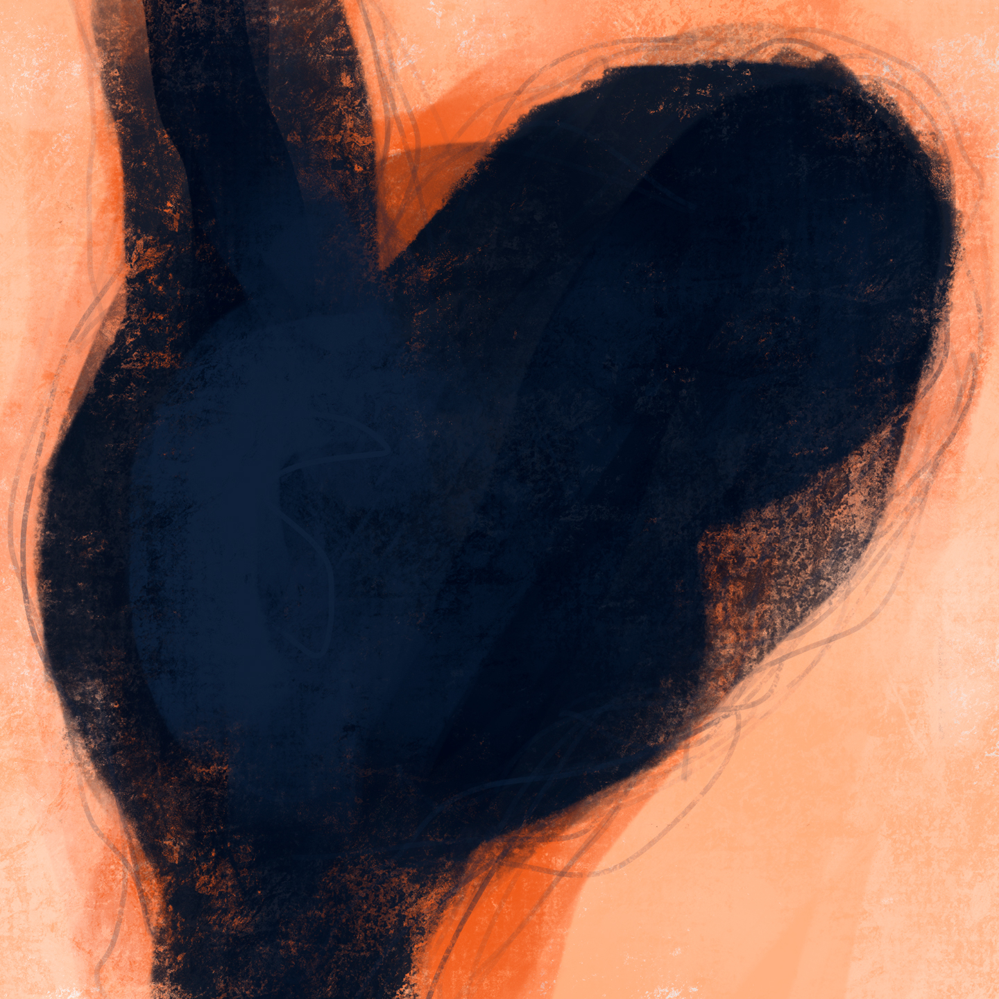 The Big Shadow Jacob Lund Art - Jacob Lund Art Maleri