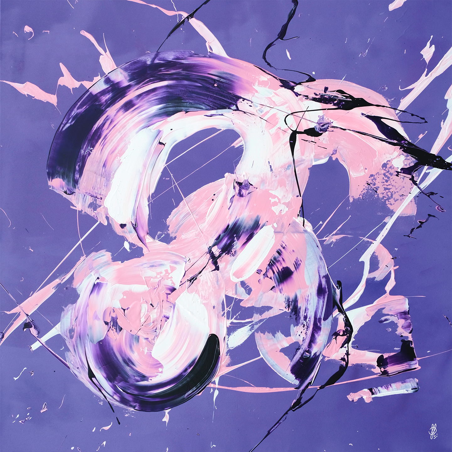 The Hippo Jacob Lund Art - Jacob Lund Art Maleri