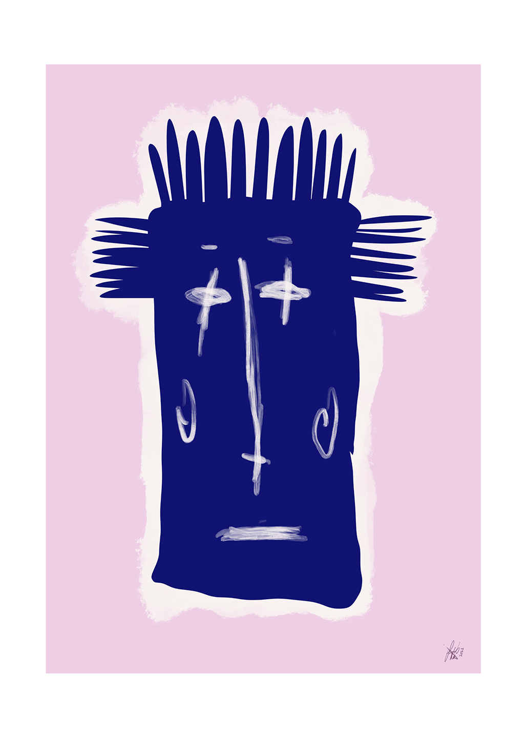 Totem Jacob Lund Art - Jacob Lund Art Maleri