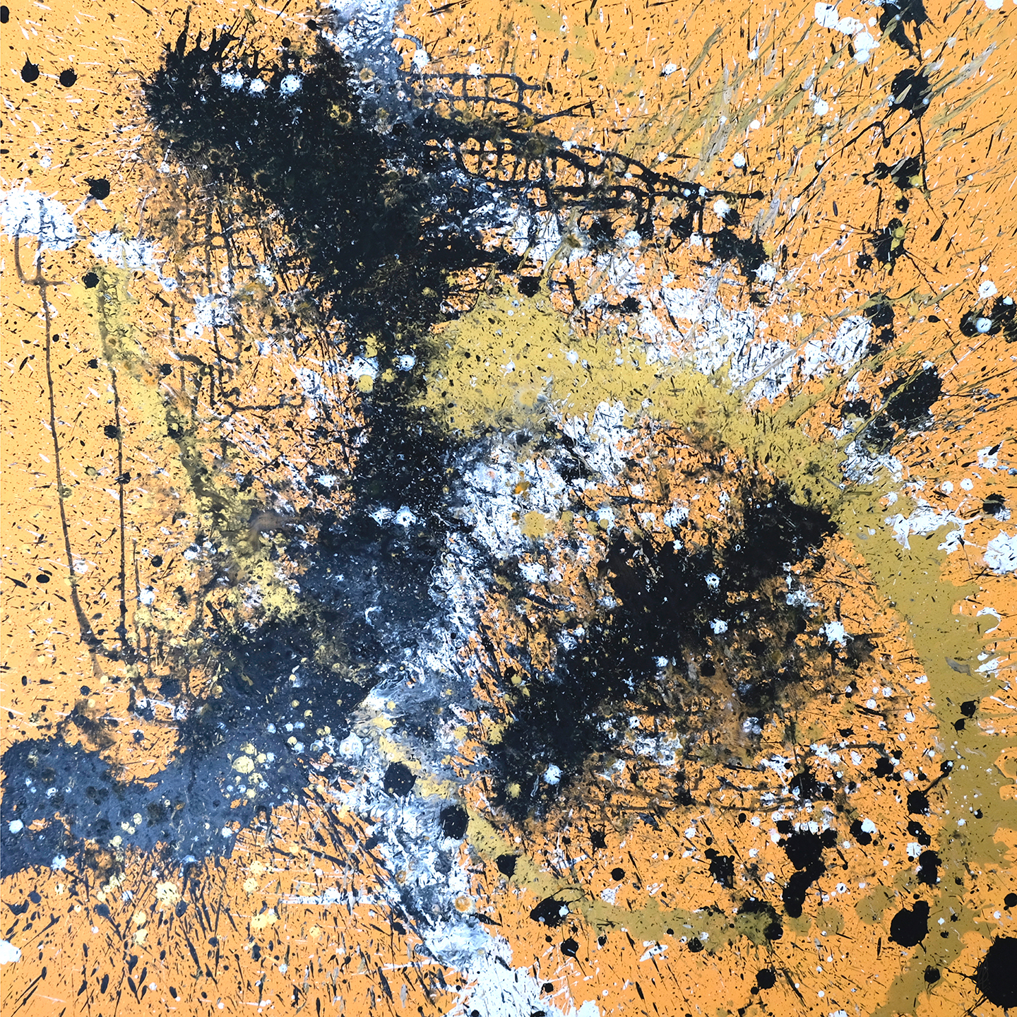 Wild Oranze Jacob Lund Art - Jacob Lund Art Maleri