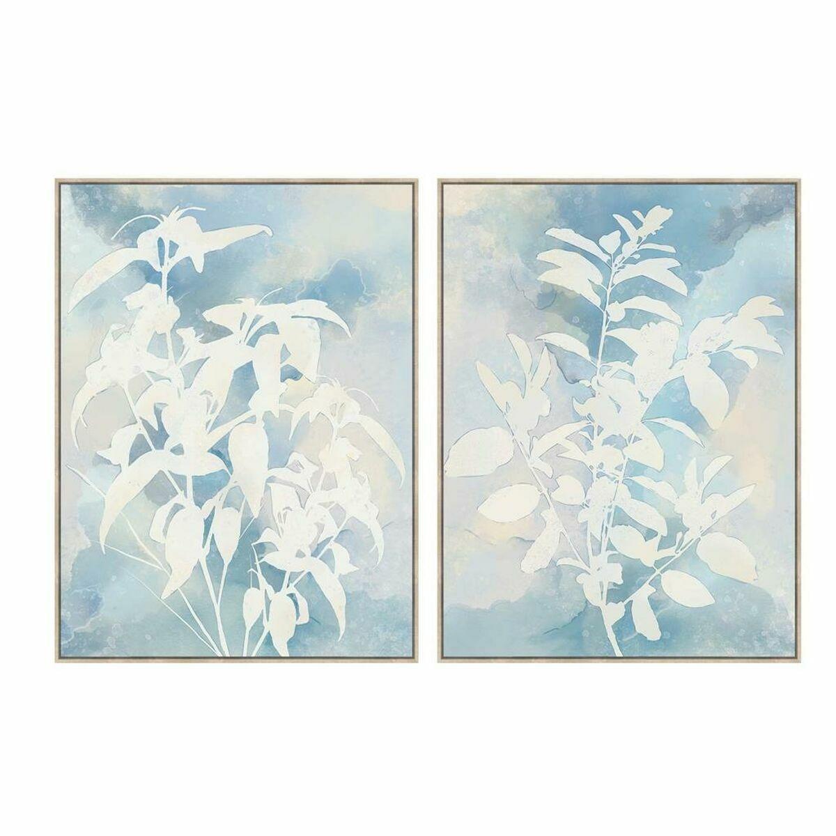 Maleri 120 Blad Plante Skandinavisk Enheder - Dkd Home Decor Maleri  - 8424002013790