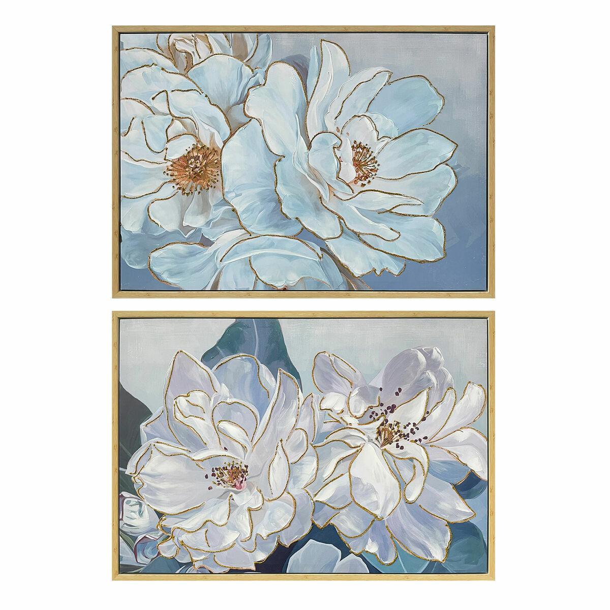 Maleri 100 Cvetlice Romantisk Enheder - Dkd Home Decor Maleri  - 8424002018535