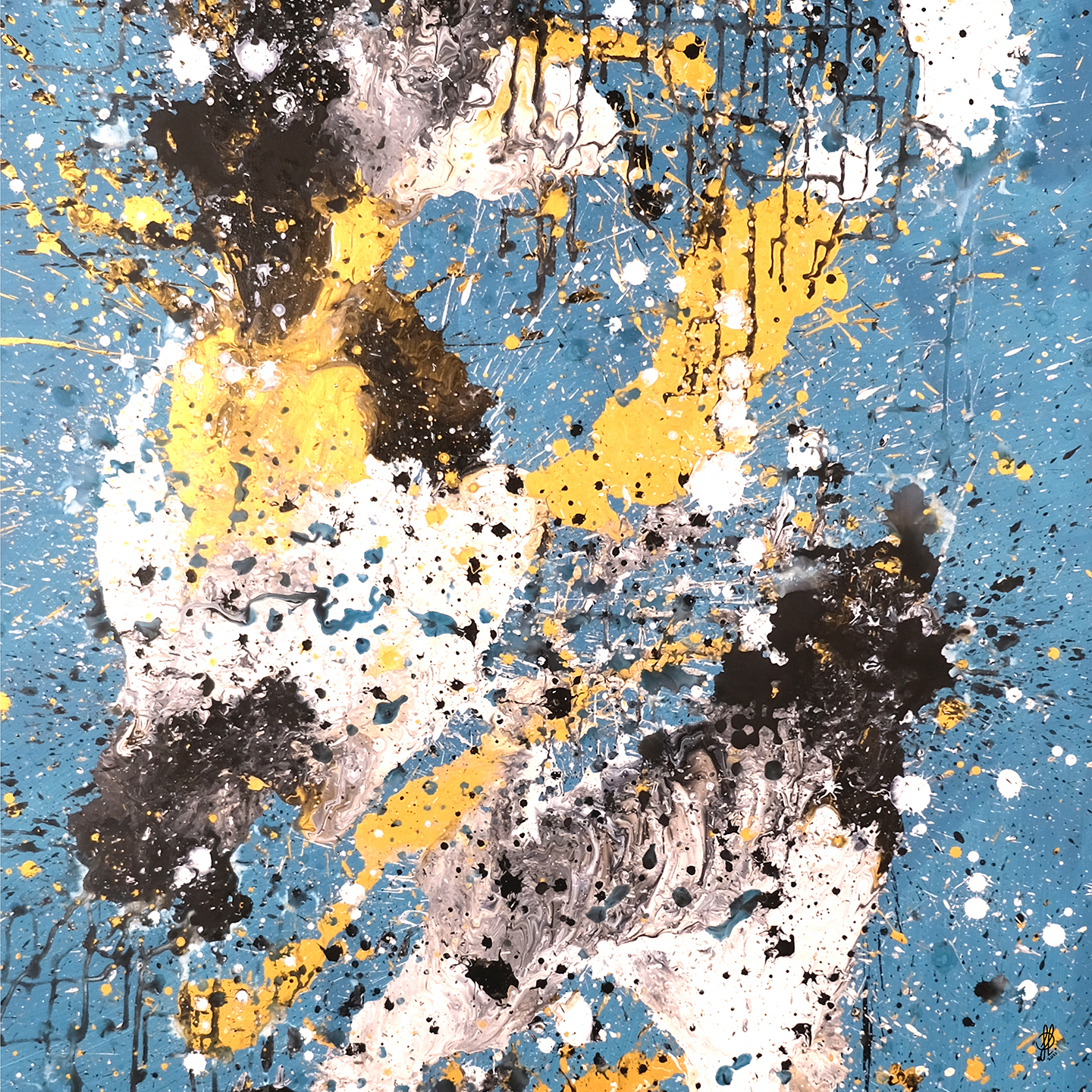 Wild Petro Jacob Lund Art - Jacob Lund Art Maleri