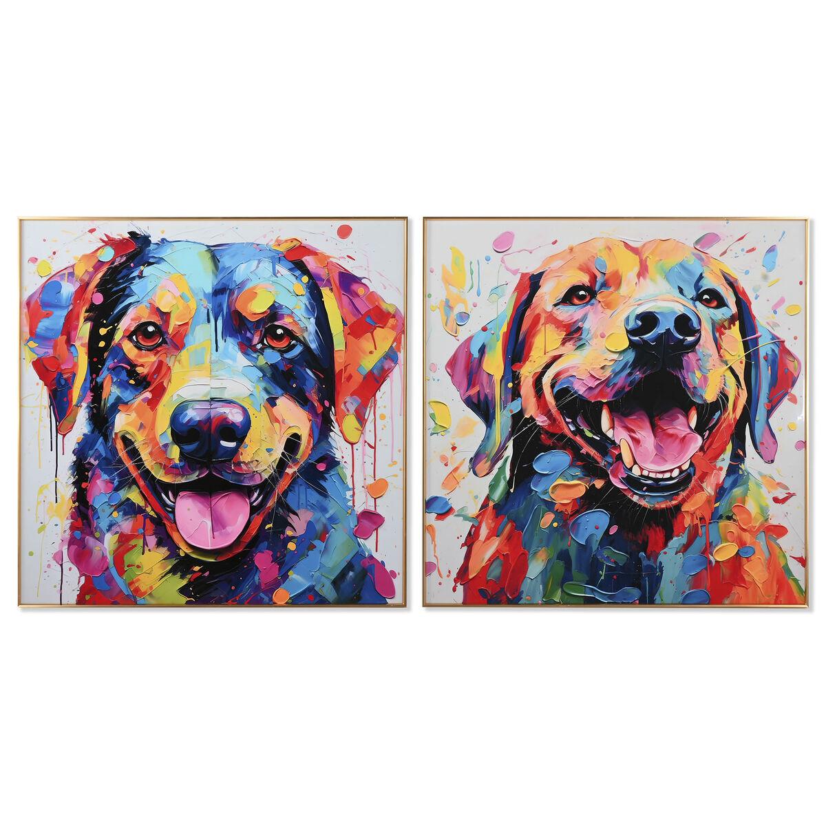 Maleri Home Esprit Moderne Hund Enheder - Maleri  - 8424002118815