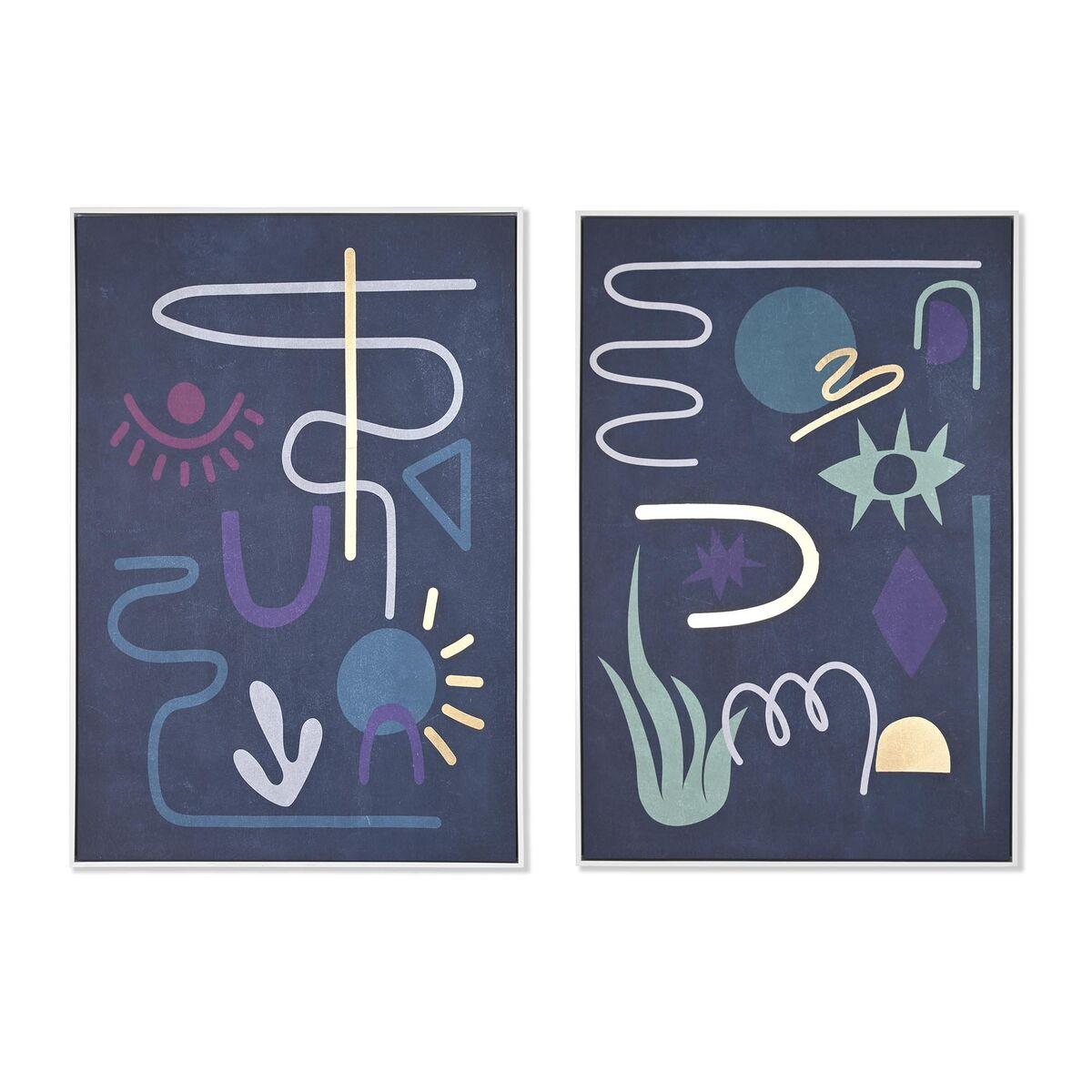 Maleri 122 123 Abstrakt Urban Enheder - Dkd Home Decor Maleri  - 8424002016227