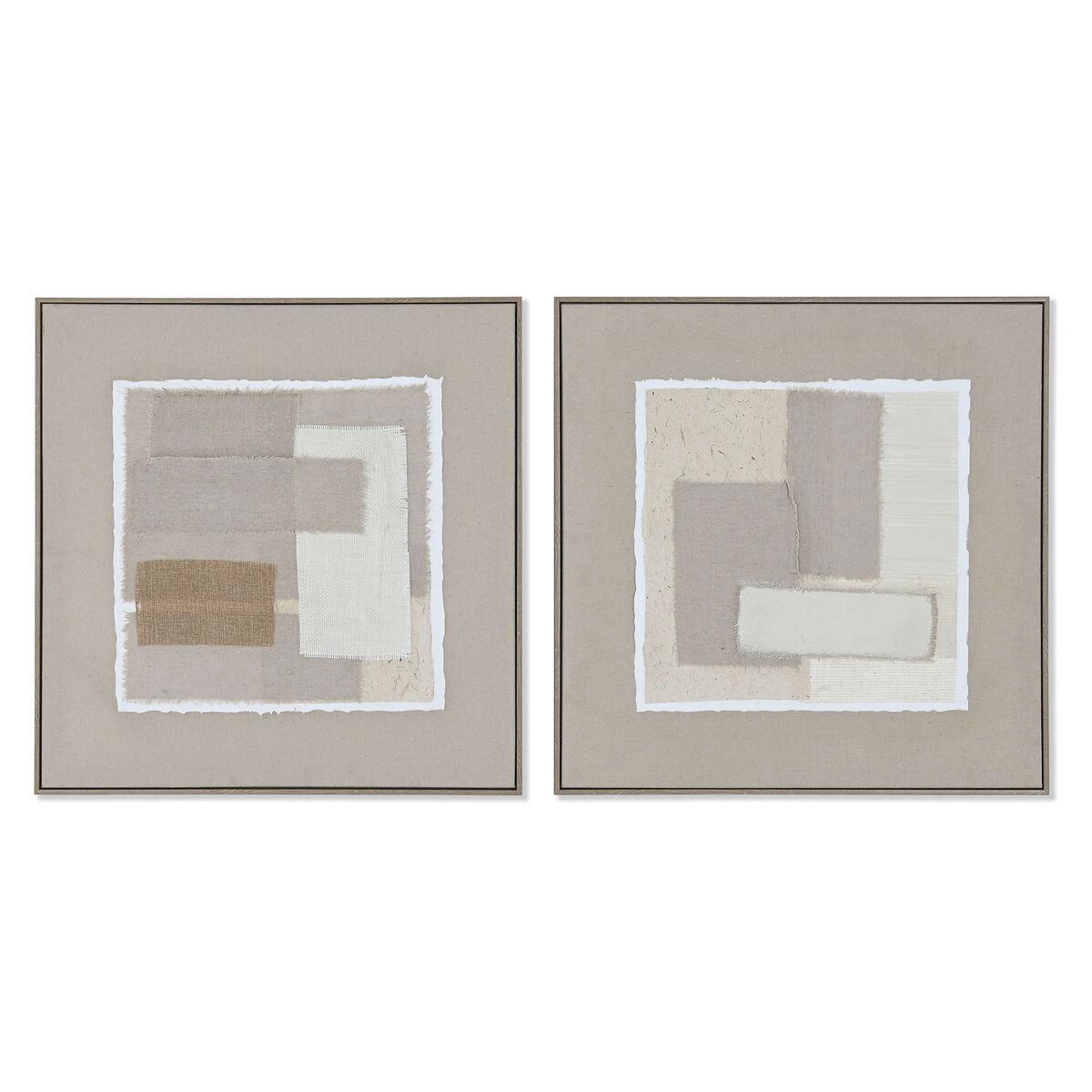 Maleri Home Esprit Brun Beige Abstrakt Urban Enheder - Maleri  - 8424002162788