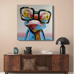 Maleri Froggy - Mynewart.dk Maleri