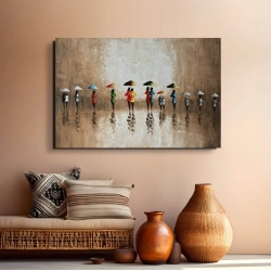 Maleri Walk The Rain - Mynewart.dk Maleri