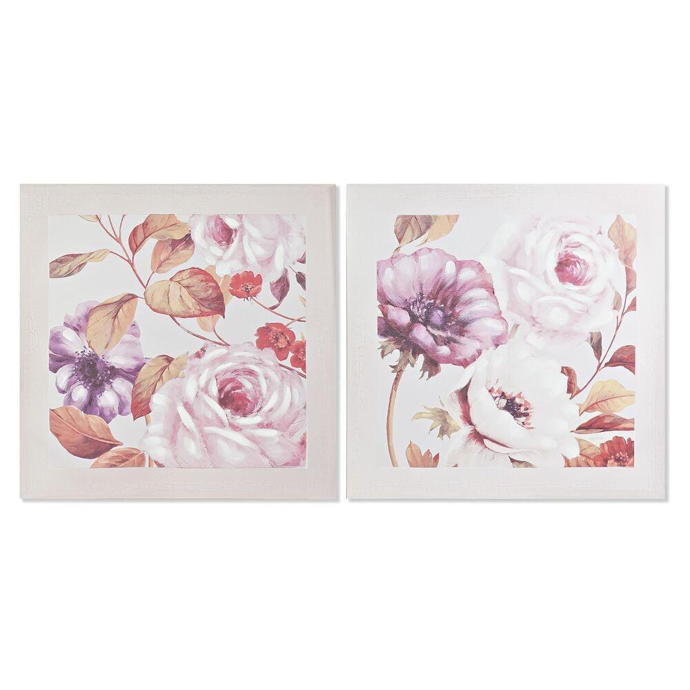 Maleri Roser Romantisk Enheder - Dkd Home Decor Maleri  - 8424001947720