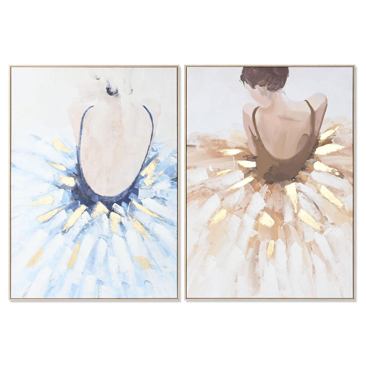Maleri 100 140 Ballet Ballerina Romantisk Enheder - Dkd Home Decor Maleri  - 8424002048419