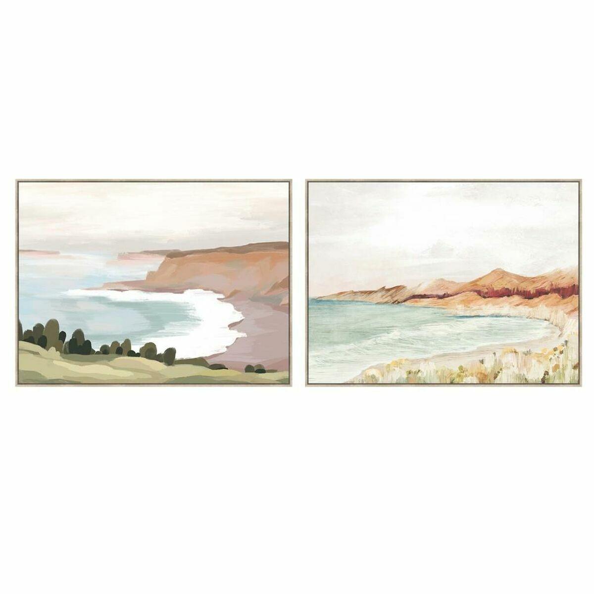 Maleri Strand 120 Cottage Enheder - Dkd Home Decor Maleri  - 8424002013820
