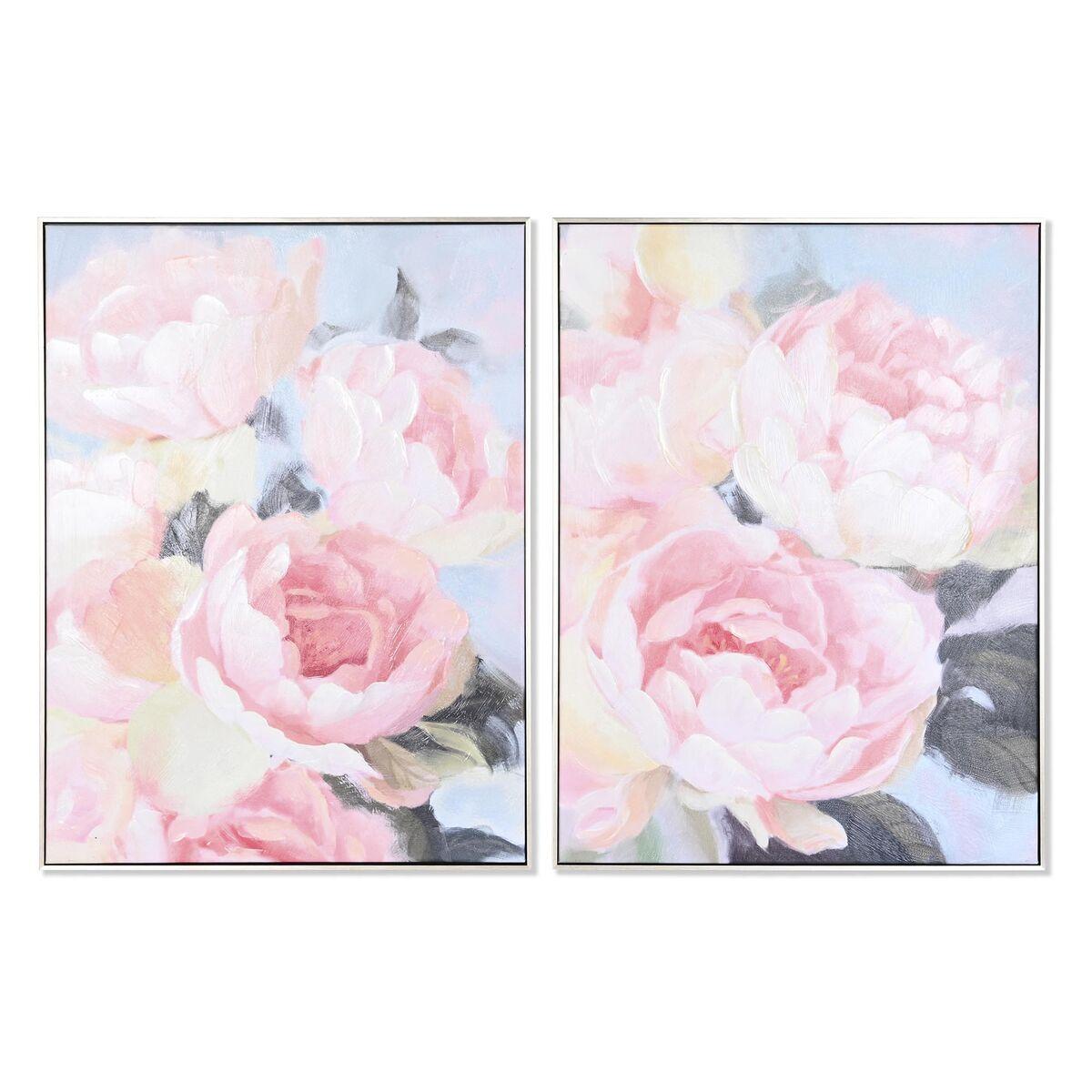 Maleri Cvetlice Romantisk Enheder - Dkd Home Decor Maleri  - 8424002015787