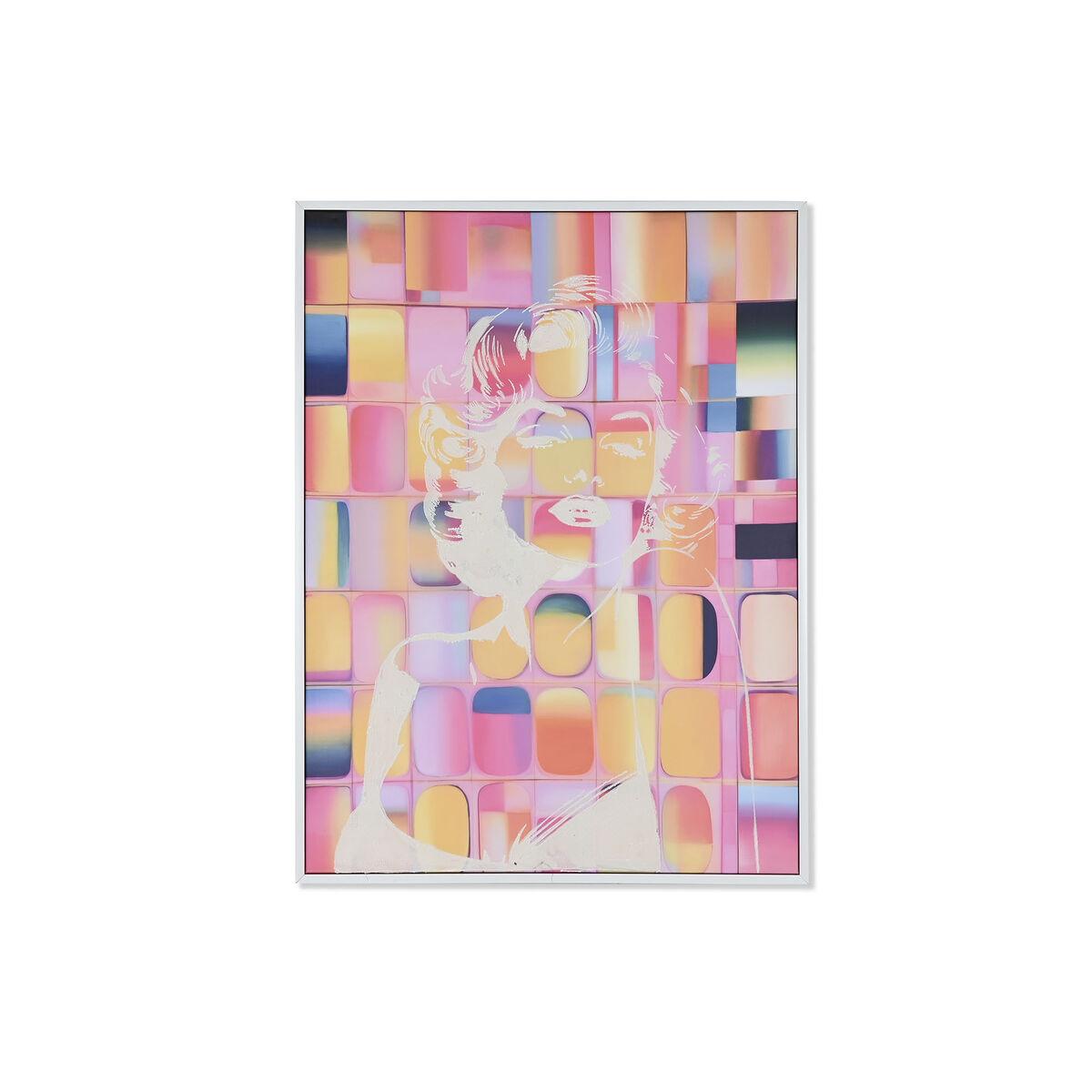 Hvid Maleri Home Esprit Gul Blå Pink Polystyren Lærred Moderne 123 Enheder - Maleri  - 8424002166021