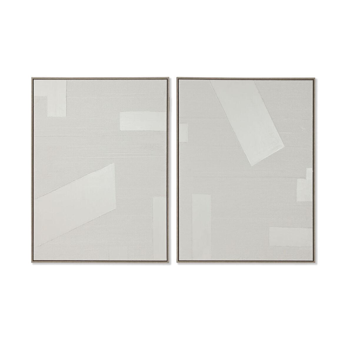 Hvid Maleri Home Esprit Moderne 100 Enheder - Maleri  - 8424002156756