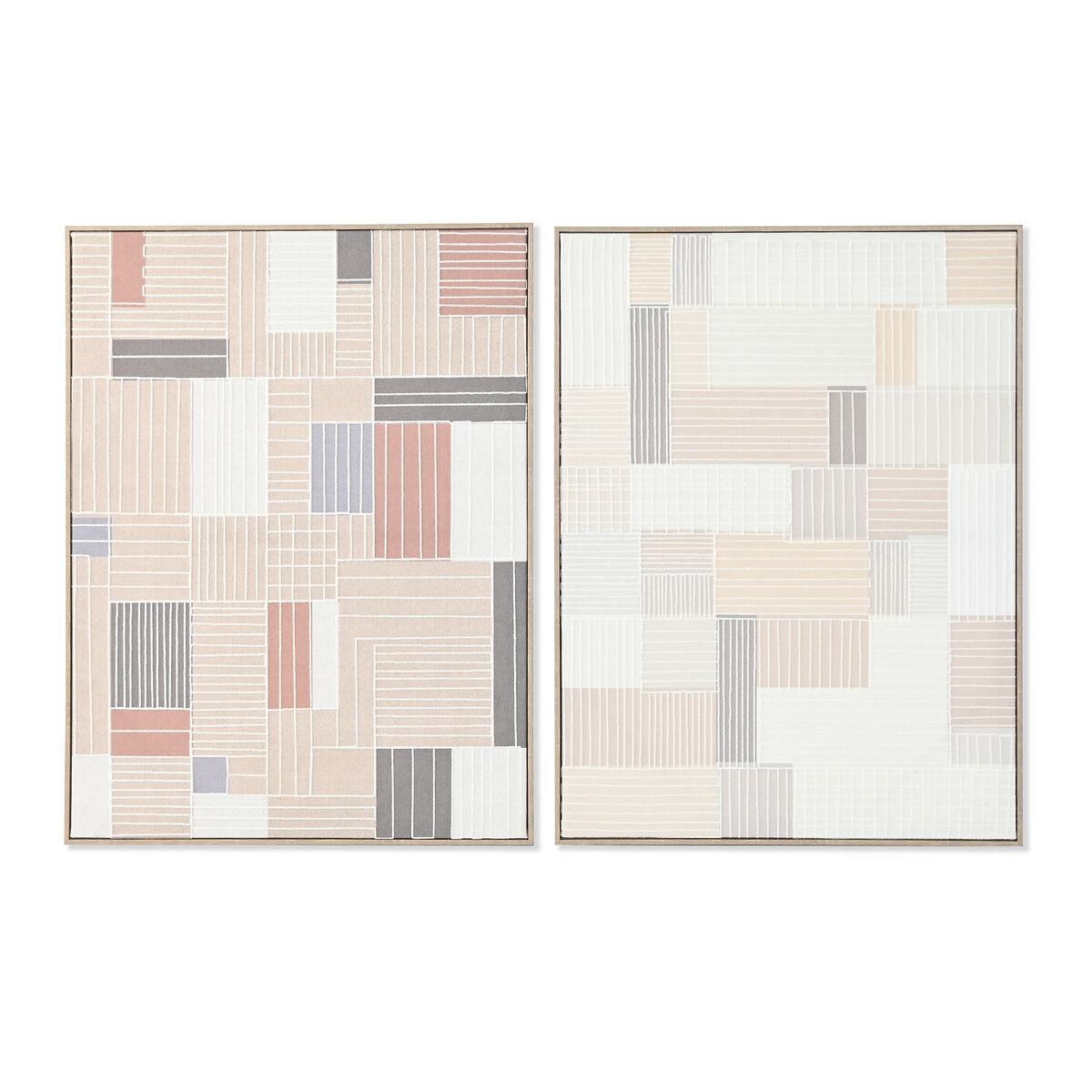 Maleri Home Esprit Brun Beige Tern Urban Enheder - Maleri  - 8424002185718