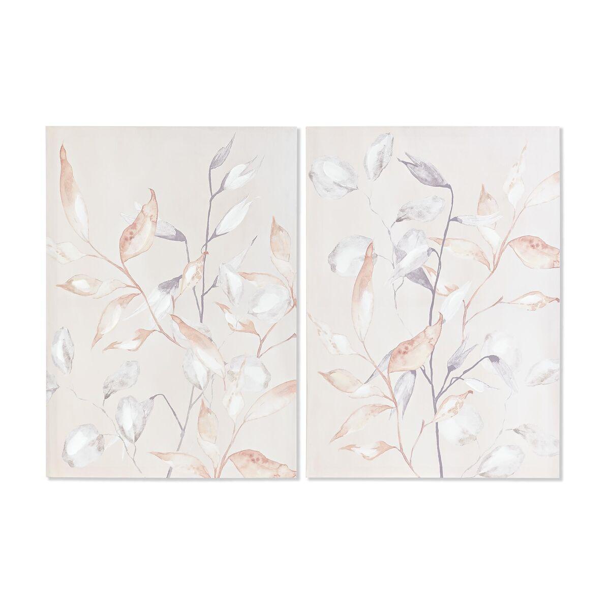Maleri Dkd Home Decor Blad Plante Enheder - Maleri  - 8424001947676