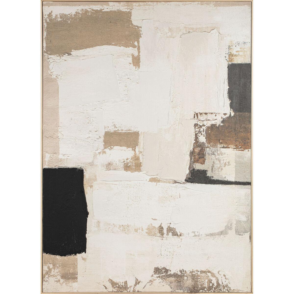 Hvid Maleri Home Esprit Beige Abstrakt Urban 130 180 - Maleri  - 8424002213312