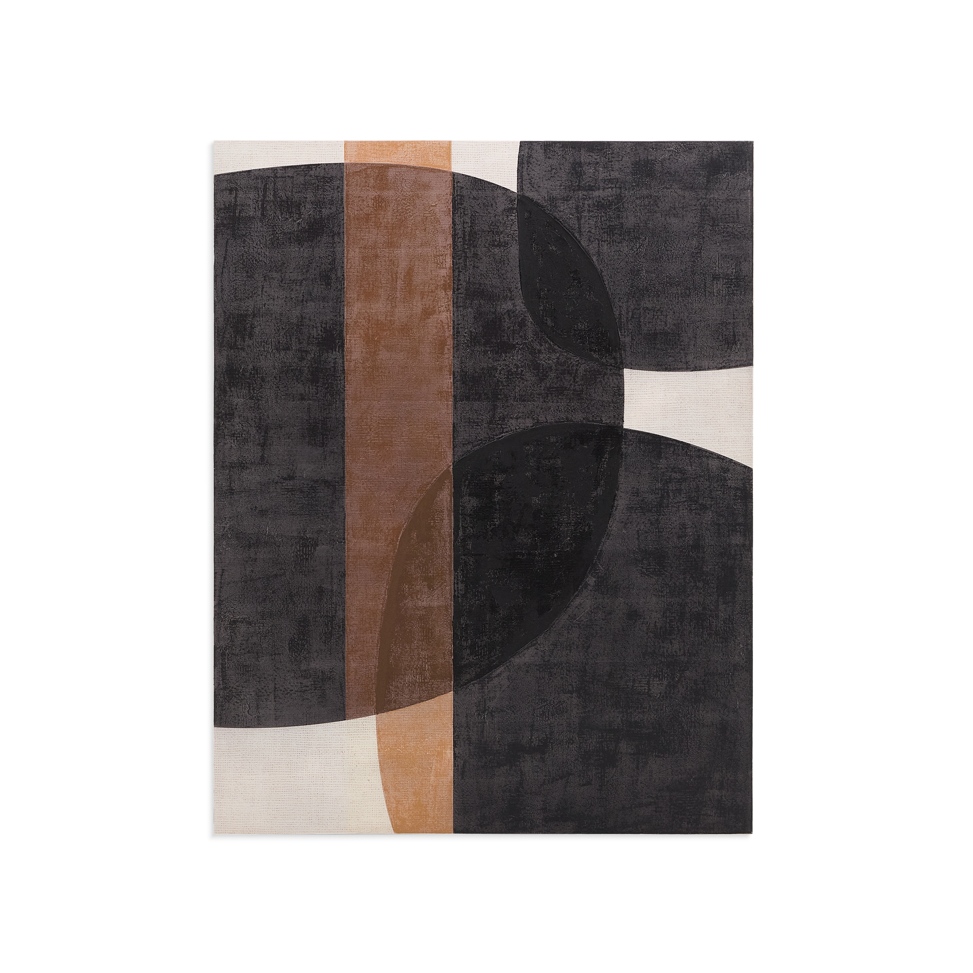 Sort Kave Home Tonol Abstrakt Maleri Rektangulær Brun Beige Lærred 180x140 - Kave Home Maleri  - 8433840954127