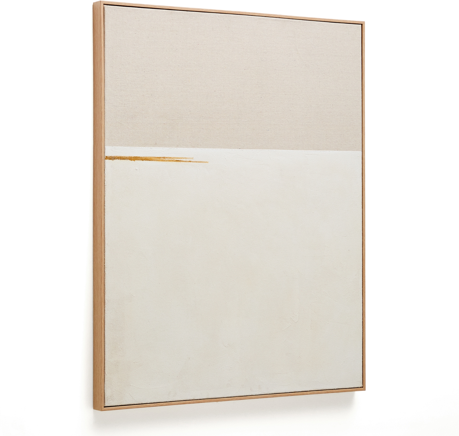 Beige Abstrakt Maleri Kave Home Salin 100 Vægkunst Nordisk Stil - Kave Home Maleri  - 8433840903415