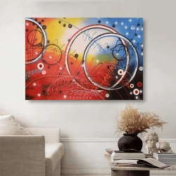 Maleri Abstract Circles - Mynewart.dk Maleri