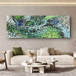 Grøn Maleri Green Bang - Mynewart.dk Maleri