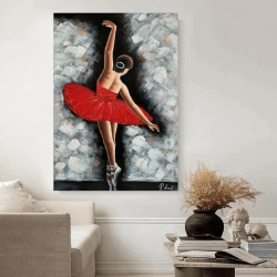 Maleri Ballet Red - Mynewart.dk Maleri