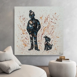 Maleri Boy And Dog - Mynewart.dk Maleri