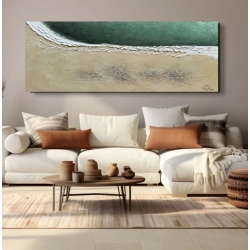 Grøn Maleri Green Water - Mynewart.dk Maleri