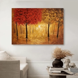 Maleri Golden Forest - Mynewart.dk Maleri