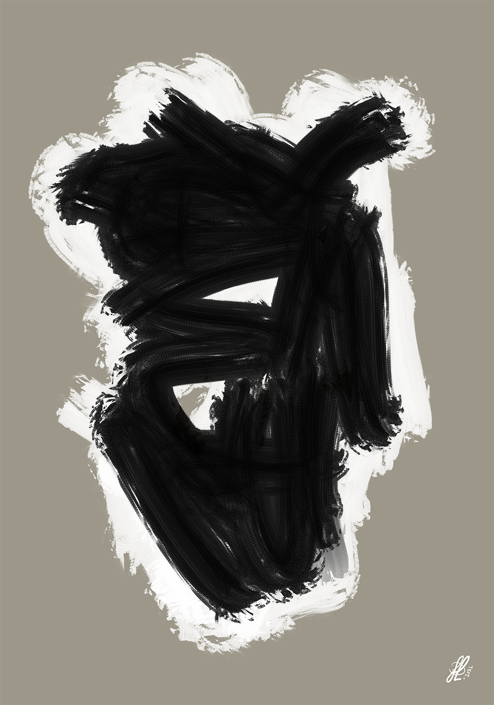One Eye Jacob Lund Art - Jacob Lund Art Maleri