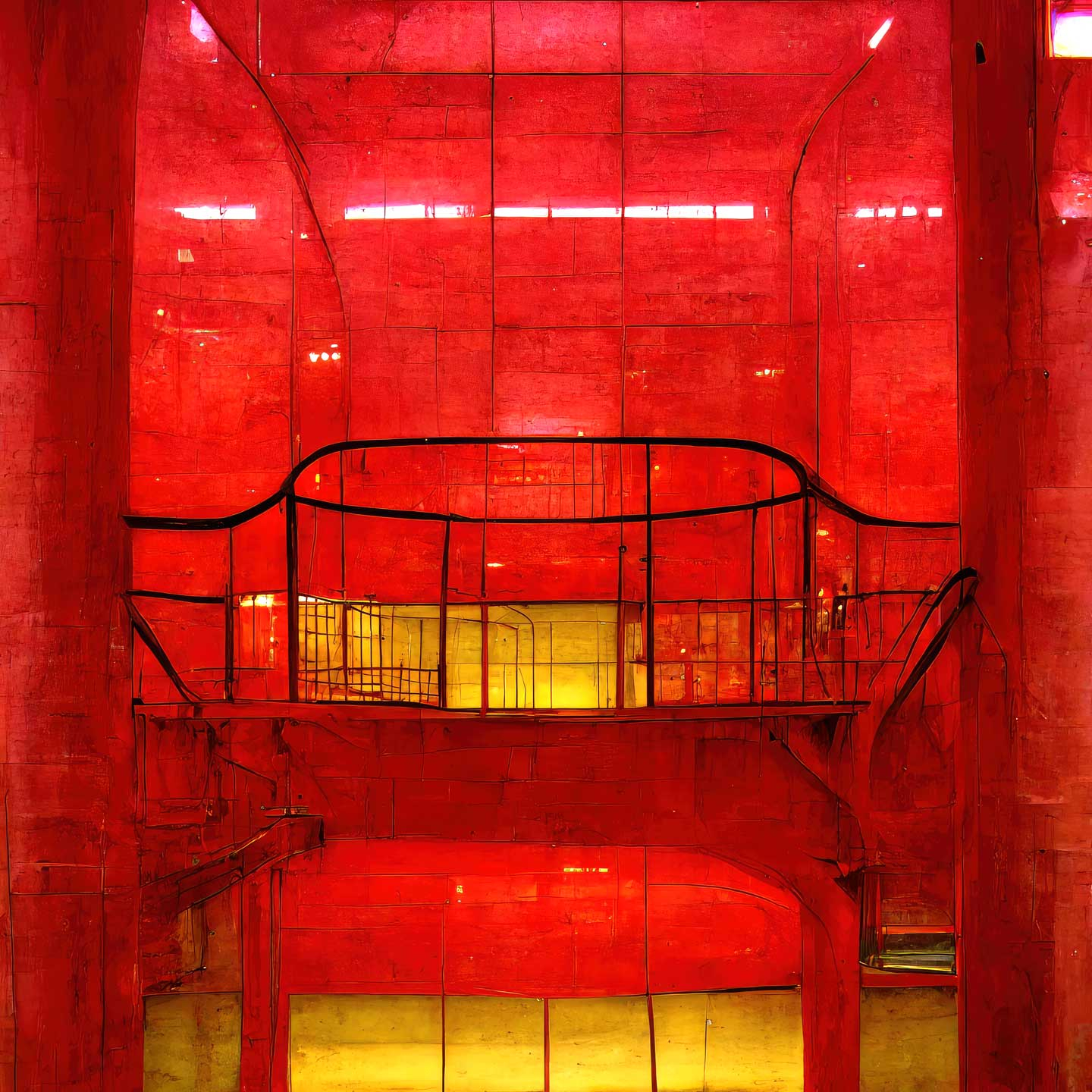 Red Pompidou Yoma Emptylands - Yoma.emptylands Maleri