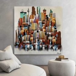 Maleri Manhattan - Mynewart.dk Maleri